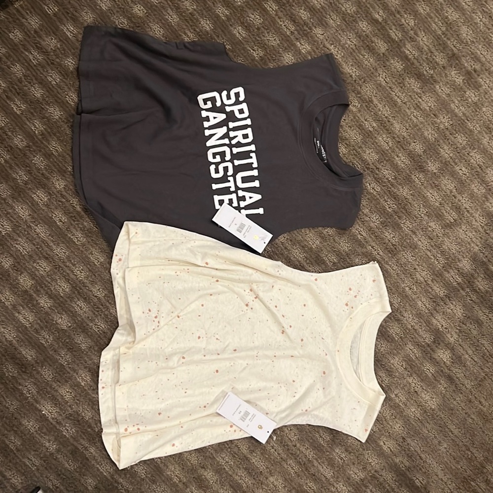 Spiritual gangster muscle tanks. New with tags. Notice sizes.